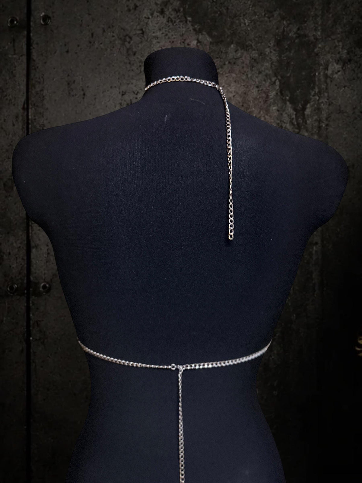 Gothic Snake Body Chain, Six Celestial Charms, Stainless Steel Waist Harness