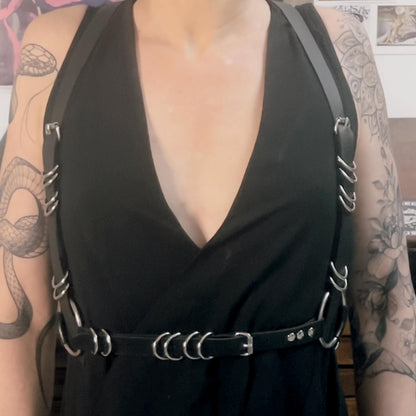 Gearshift Reversible Harness – Handmade Industrial Shoulder Harness with Reclaimed Bicycle Gear