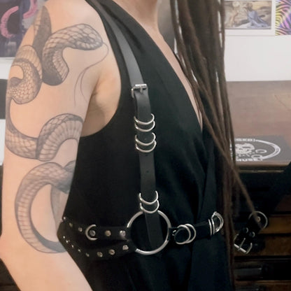 Gearshift Reversible Harness – Handmade Industrial Shoulder Harness with Reclaimed Bicycle Gear