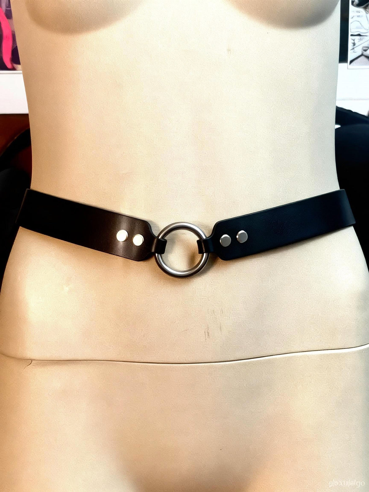D-Core Belt | Modular Leather | Gothic Alternative Fashion Accessory | Handmade Vegetable-Tanned