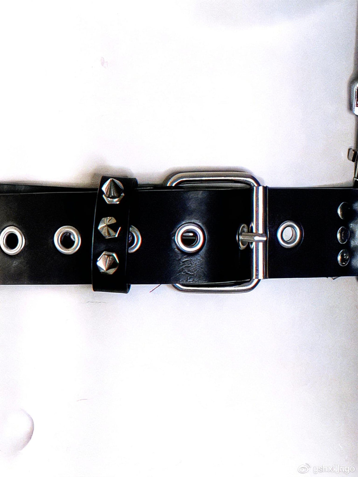 InSpiked Faux Leather Belt: Modular Core Design, Reclaimed Materials, Handcrafted Accessory