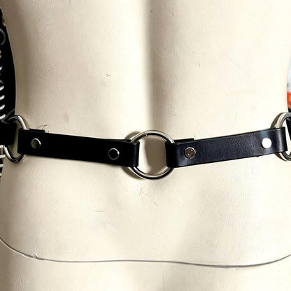 Modular Belt Strap: Leather, Stainless Steel Hardware, Versatile Accessory