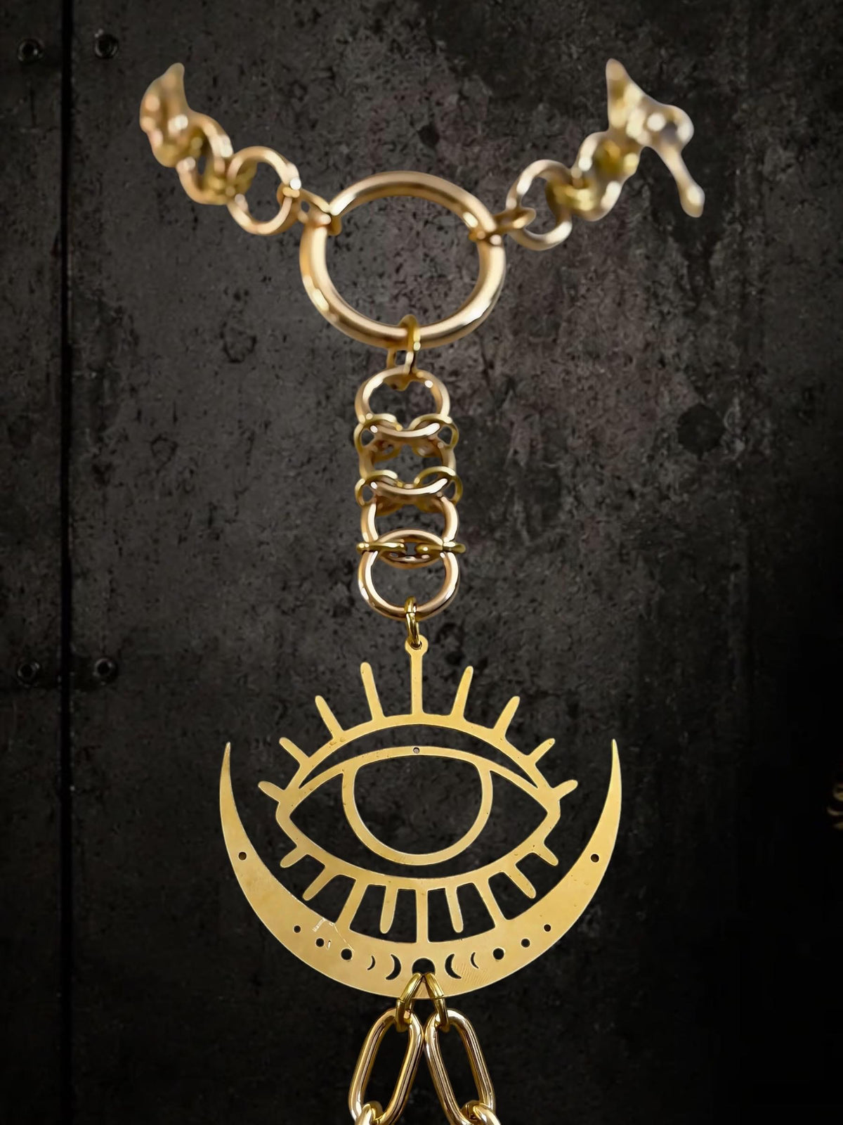 Brass and Stainless Steel Body Chain Harness – Statement Jewelry Armor