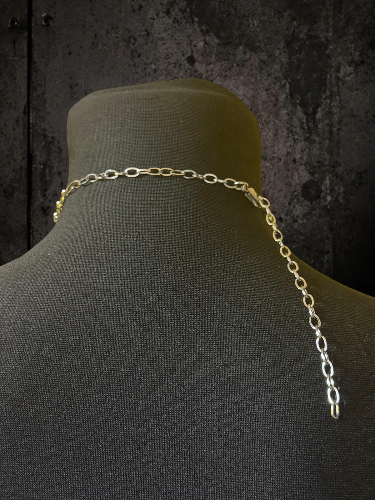 Spine Necklace, Handmade Stainless Steel, Cyberpunk Darkwear Accessory, Silver Gold or Black Finish