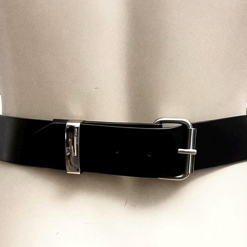 Leather Chain Belt – O-Ring, Removable Chains, Industrial Style