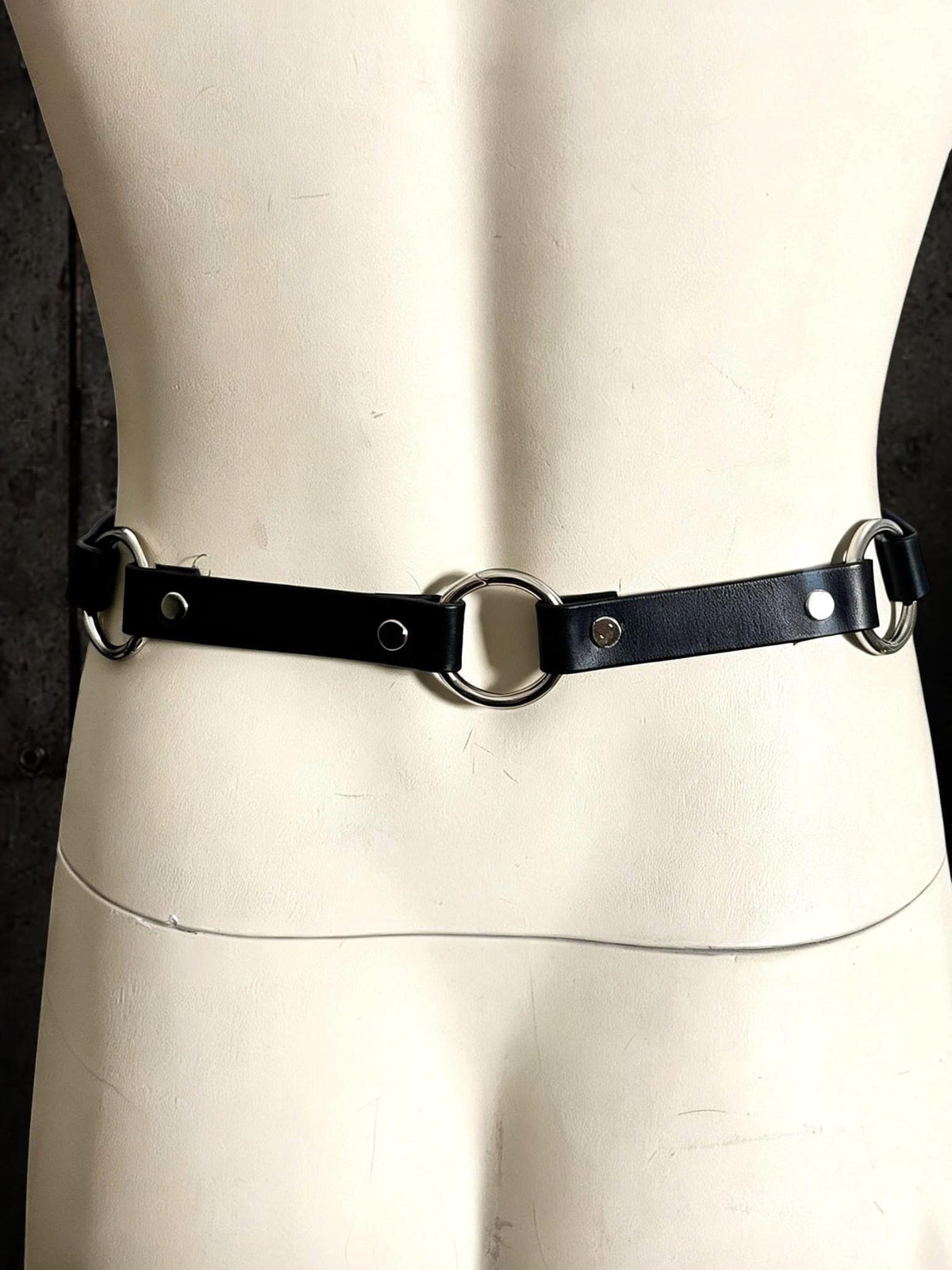 Modular Belt Strap: Leather, Stainless Steel Hardware, Versatile Accessory