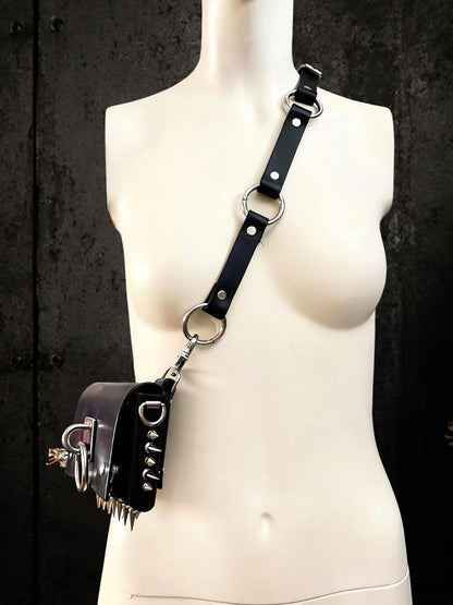 Modular Belt Strap: Leather, Stainless Steel Hardware, Versatile Accessory