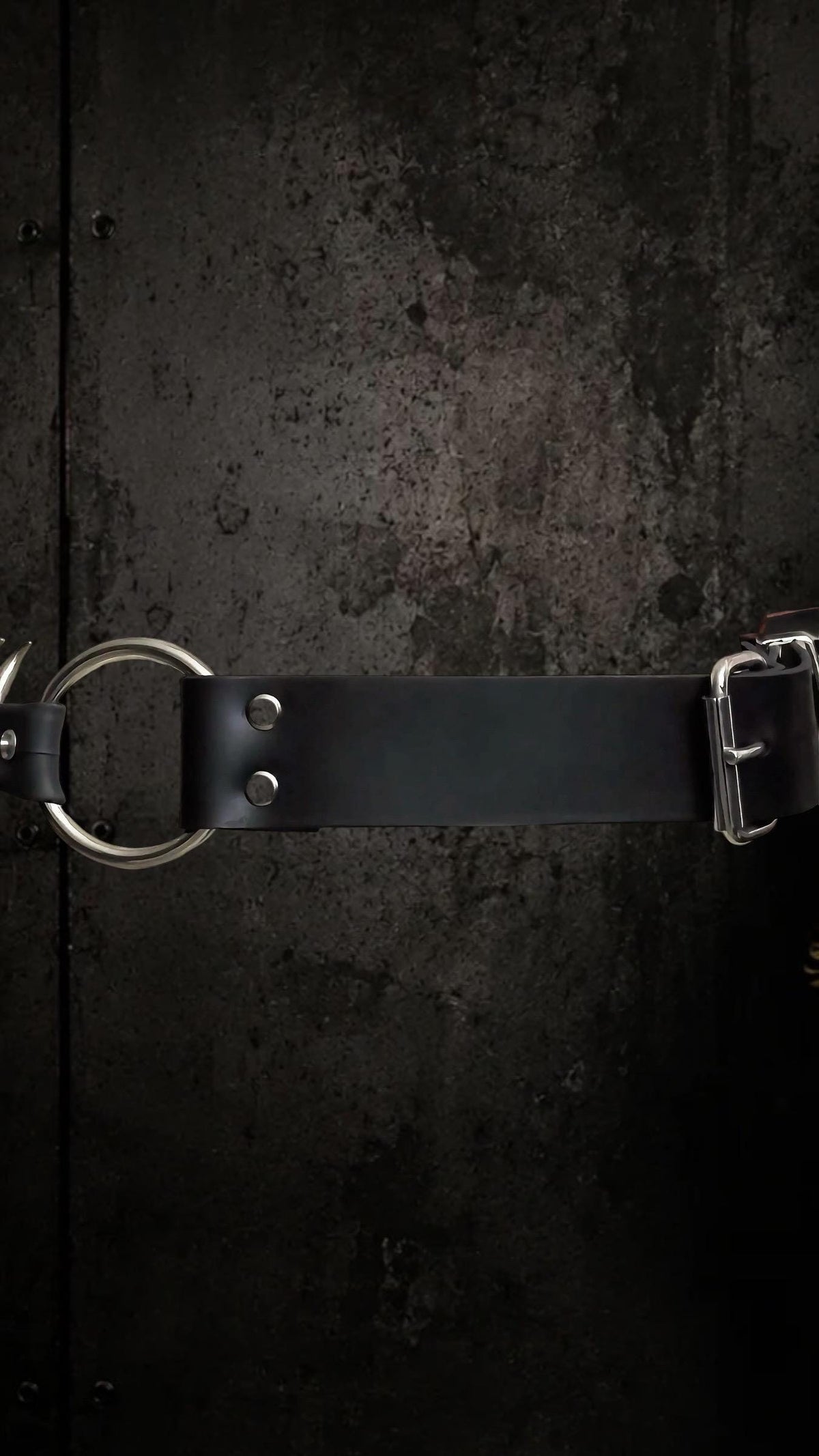 Hybrid Spine Belt, Handmade Italian Leather & Reclaimed Inner Tube | Industrial Statement Belt