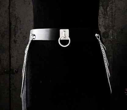 Industrialux Leather Statement Belt – Italian Vegetable Tanned, Stainless Steel Hardware