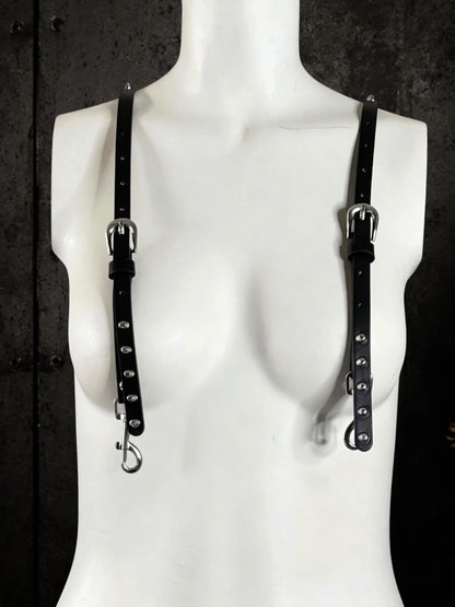 Modular Faux Leather Straps Set Add-On | O-Ring Harness Extension, Bag Straps, Suspenders