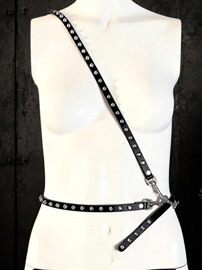 Modular Faux Leather Straps Set Add-On | O-Ring Harness Extension, Bag Straps, Suspenders