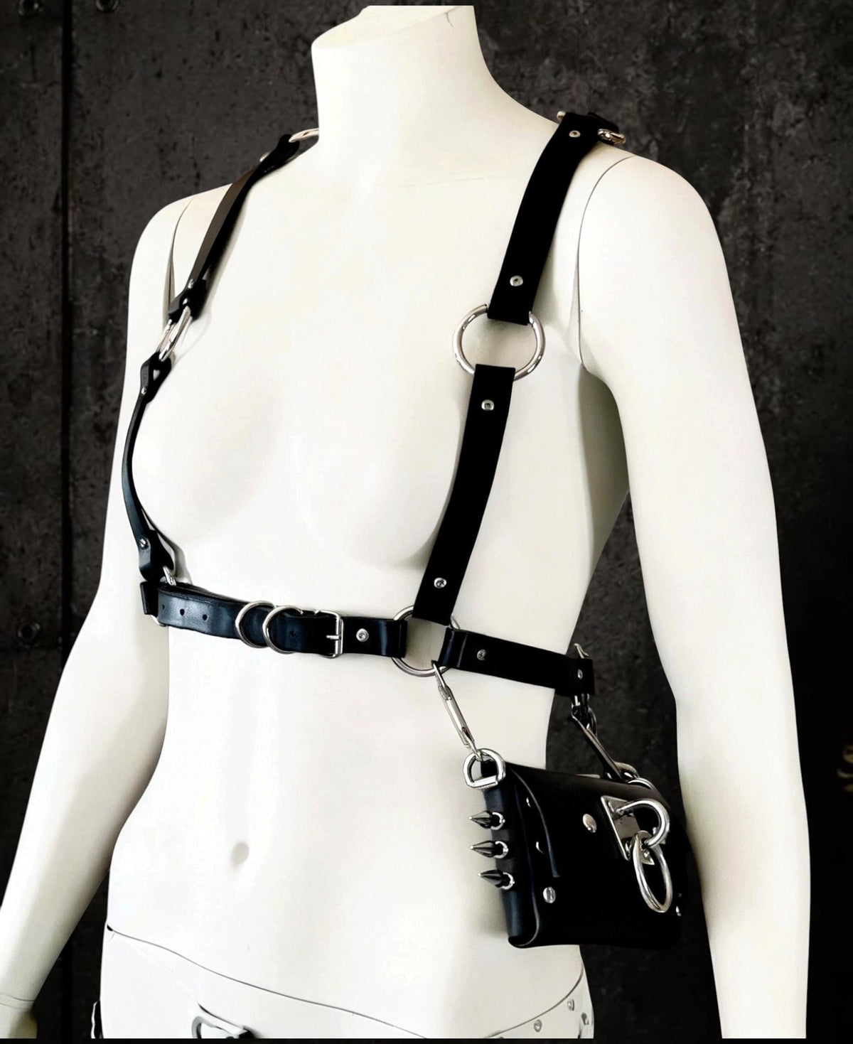Convertible Leather Harness Belt Bag Strap Choker | Infinite Belt - Multiple Accessories in One - Italian Vegetable Tanned Leather