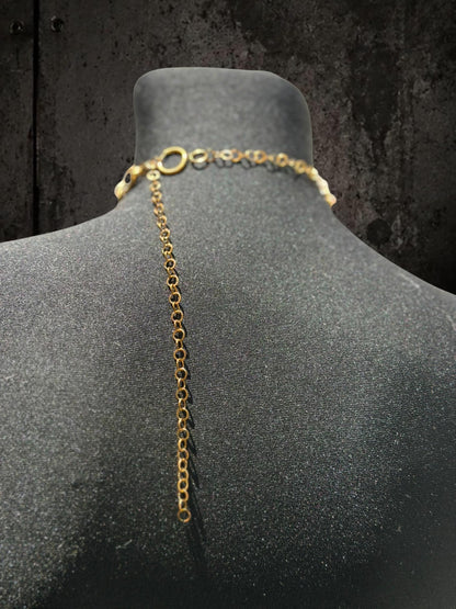 Spine Necklace, Handmade Stainless Steel, Cyberpunk Darkwear Accessory, Silver Gold or Black Finish