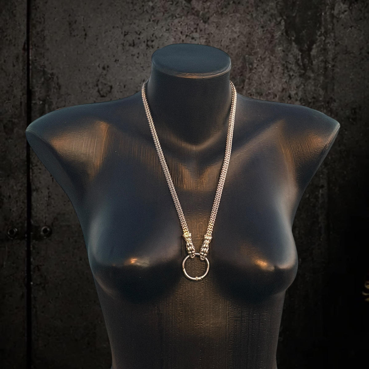 Spine Harness, Modular Stainless Steel Body Jewelry, Convertible Necklace and Bracelet Set